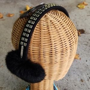 Michael Kors Black Fur Earmuffs